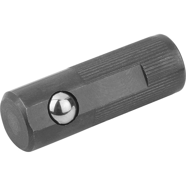 Lateral Spring Plunger Spring Force, Single Sided, D=14 L=40, Form:C, Free-Cutting Steel, Comp:Steel